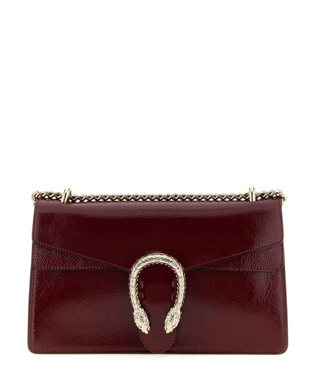GUCCI Красная сумка через плечо из лакированной кожи, фото 1