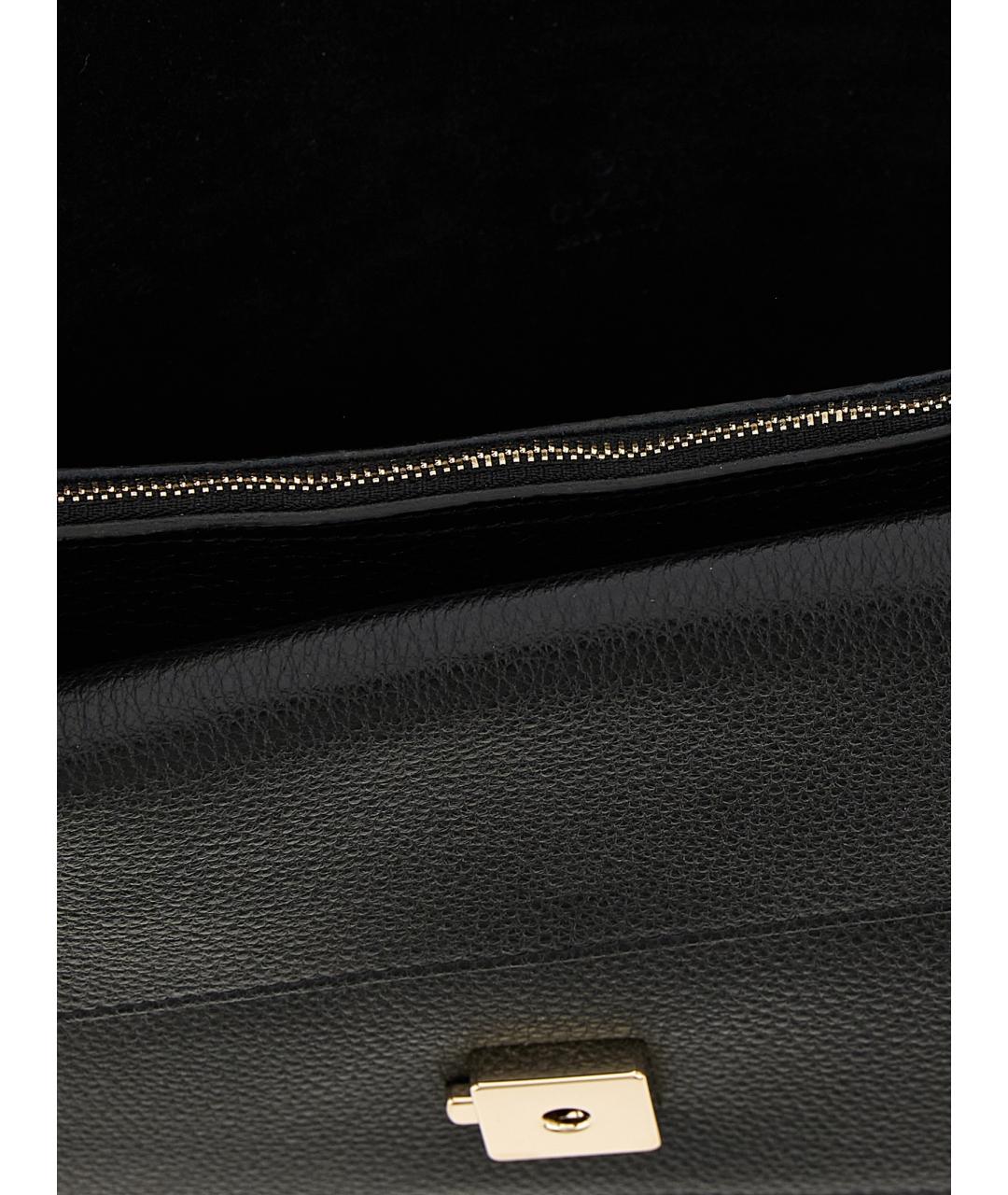 GUCCI Черная кожаная сумка через плечо, фото 4