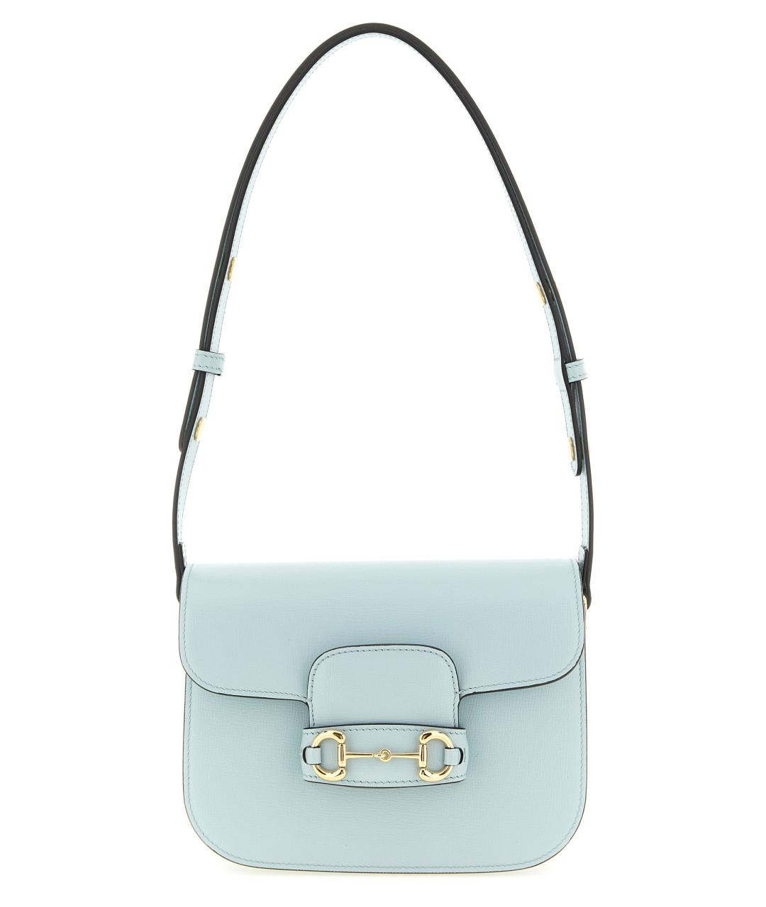 GUCCI Голубая кожаная сумка через плечо, фото 1