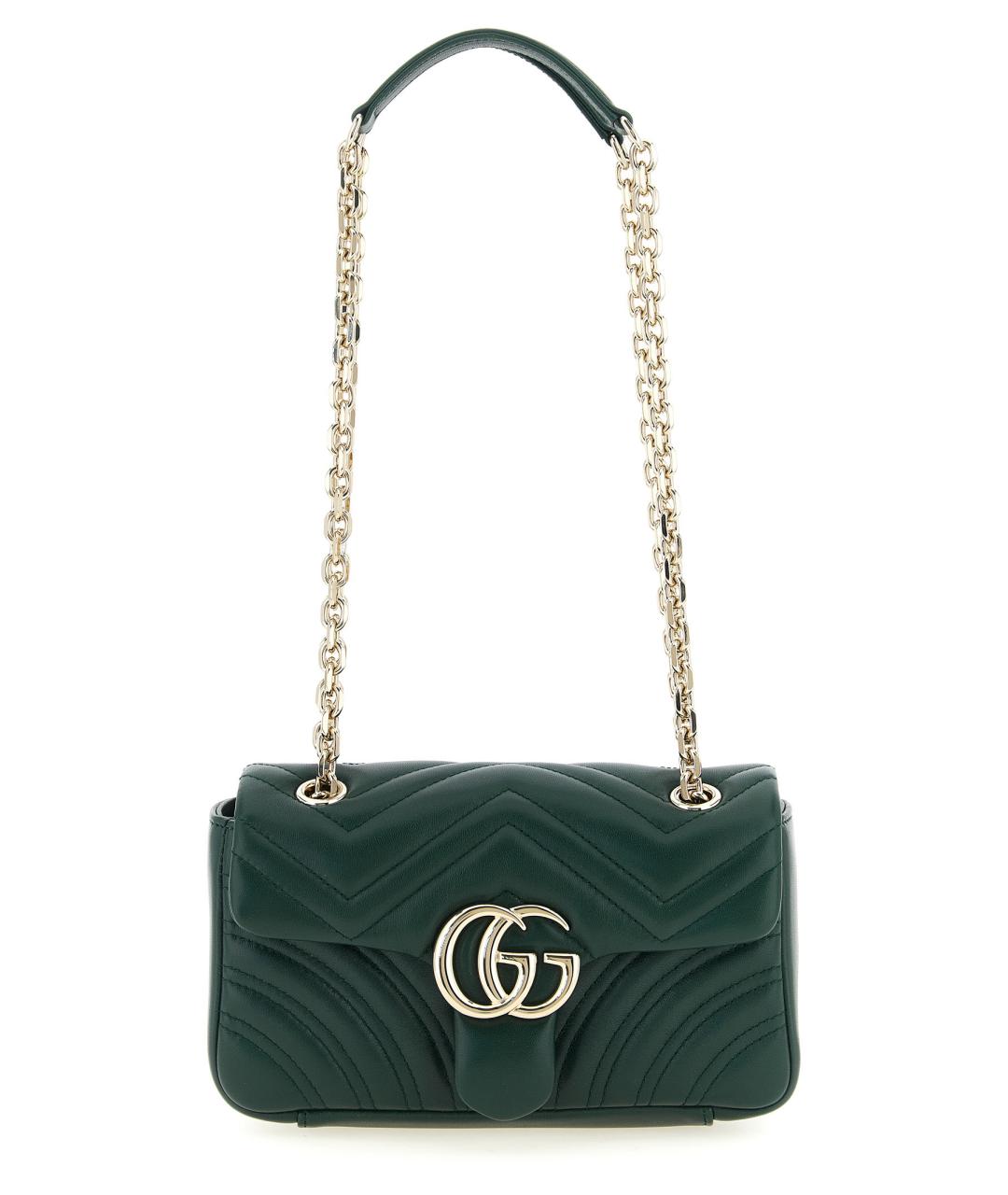 GUCCI Зеленая кожаная сумка через плечо, фото 1