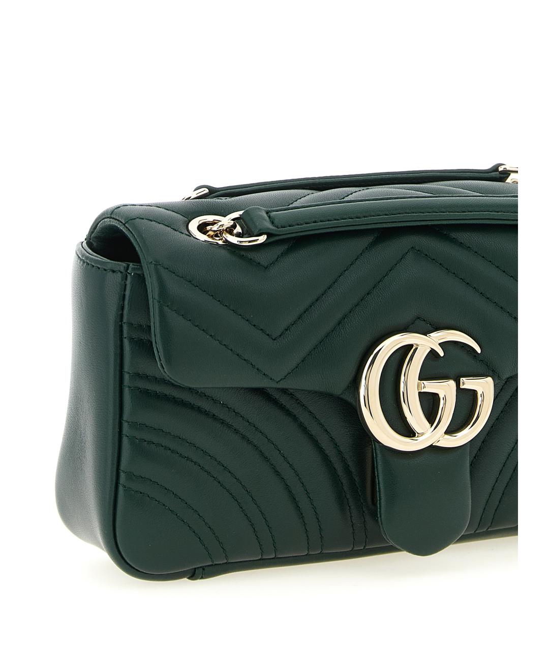 GUCCI Зеленая кожаная сумка через плечо, фото 3