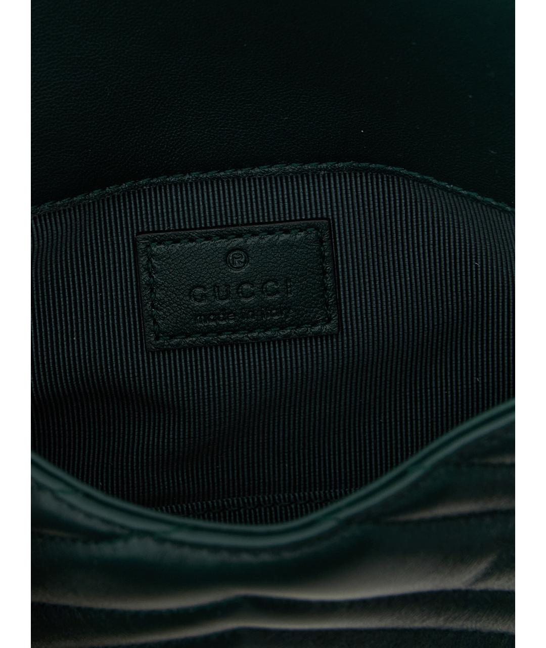 GUCCI Зеленая кожаная сумка через плечо, фото 4
