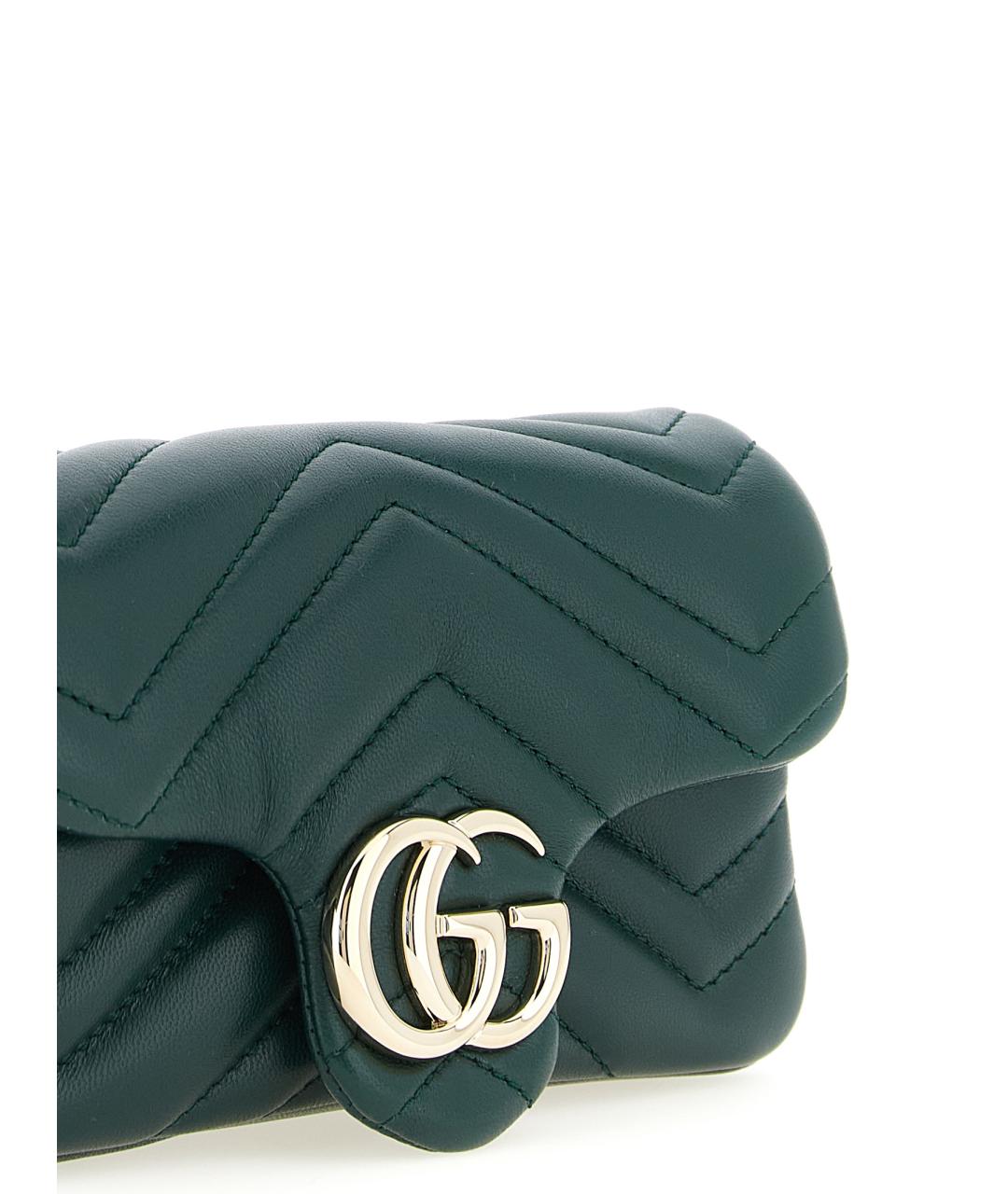 GUCCI Зеленая кожаная сумка через плечо, фото 3