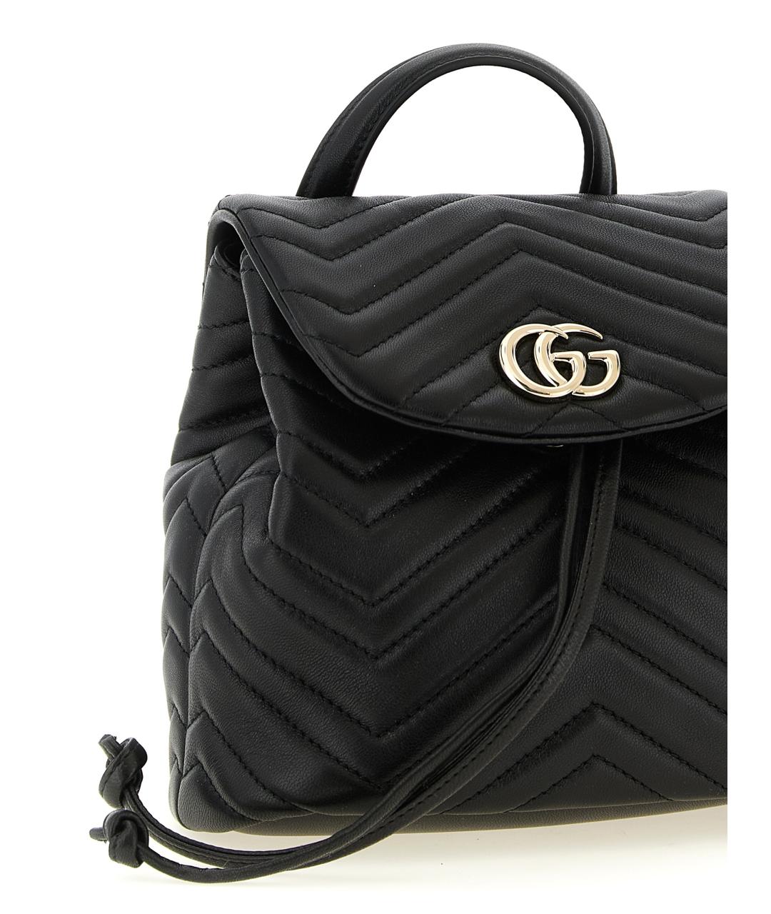 GUCCI Черный кожаный рюкзак, фото 3