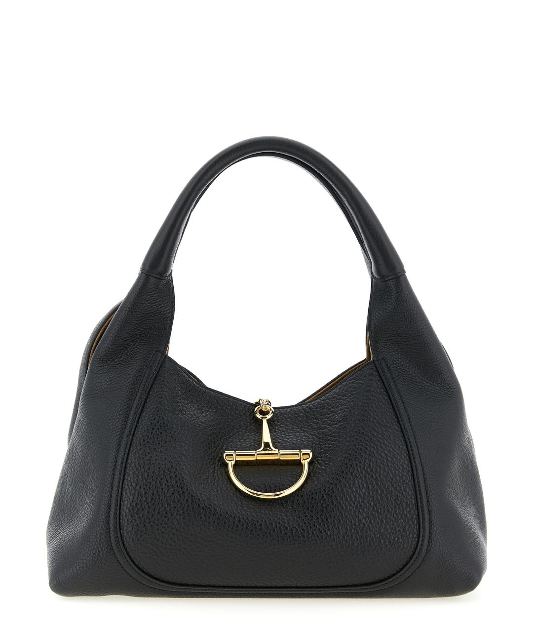GUCCI Черная кожаная сумка тоут, фото 1