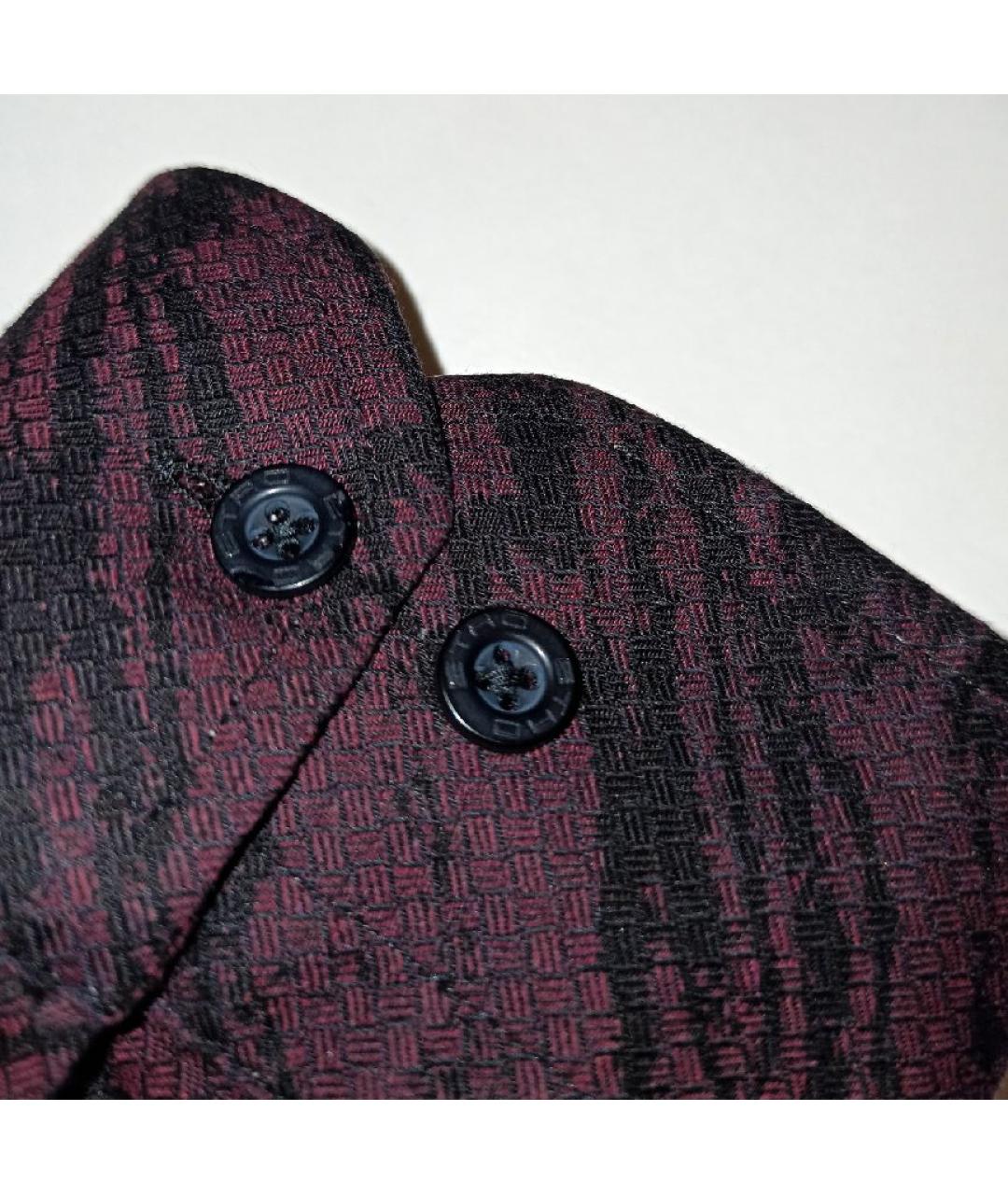 ETRO Бордовая хлопковая кэжуал рубашка, фото 6