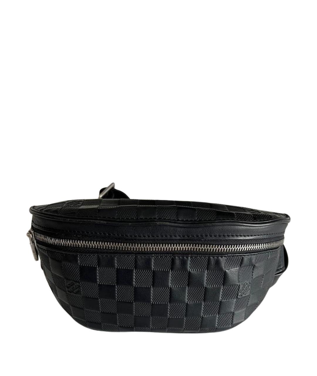 LOUIS VUITTON Черная кожаная сумка на плечо, фото 1