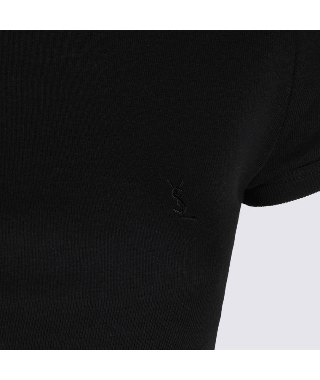 SAINT LAURENT Черная футболка, фото 3
