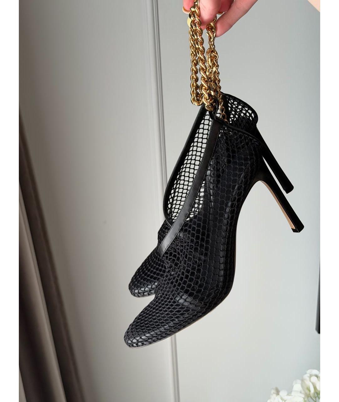 BOTTEGA VENETA Черные кожаные босоножки, фото 2