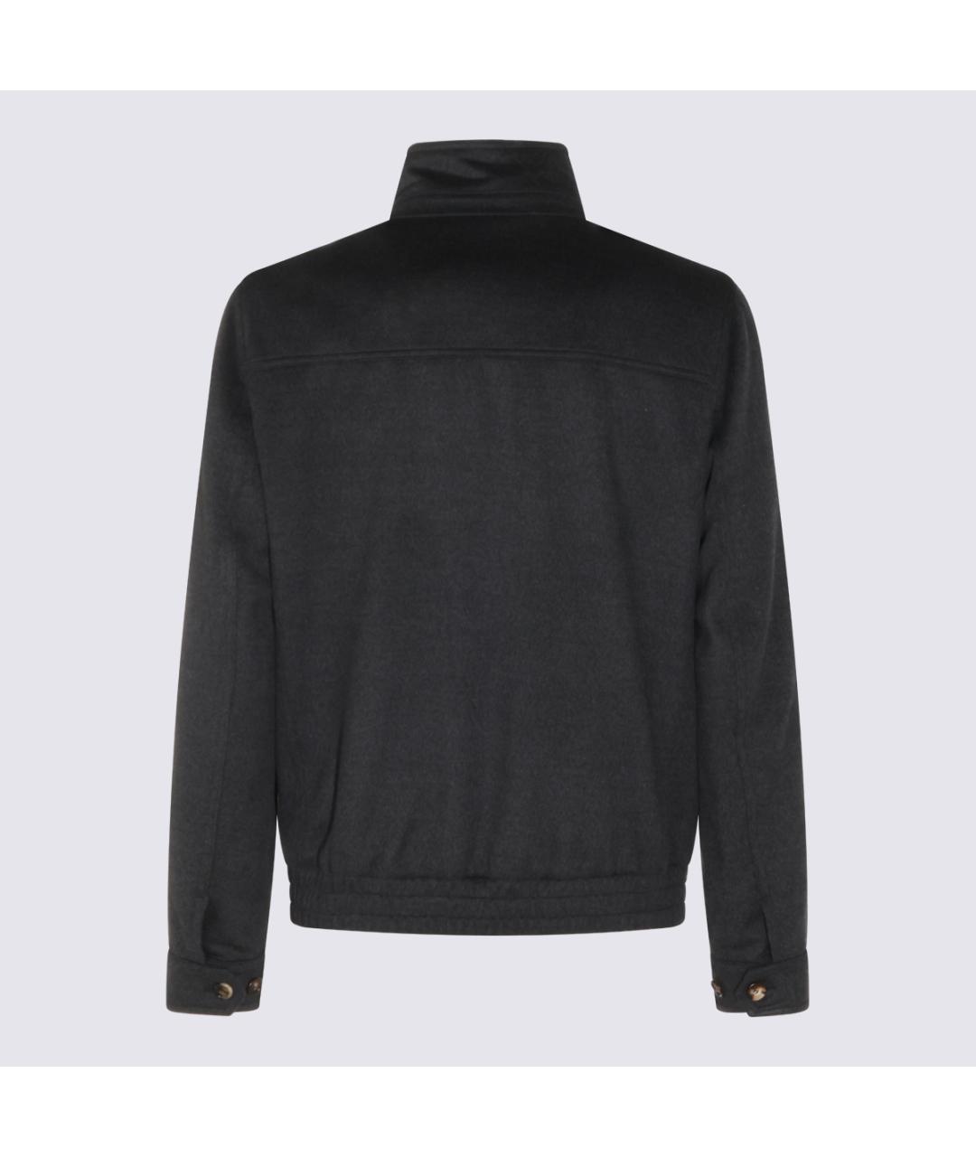 BRUNELLO CUCINELLI Антрацитовая шерстяная куртка, фото 2