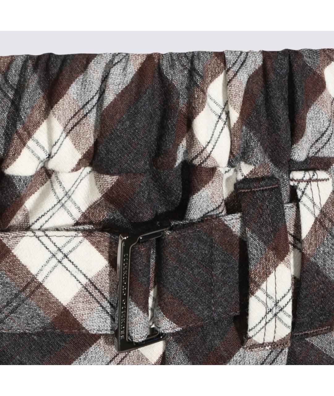 BRUNELLO CUCINELLI Мульти шерстяная юбка мини, фото 3