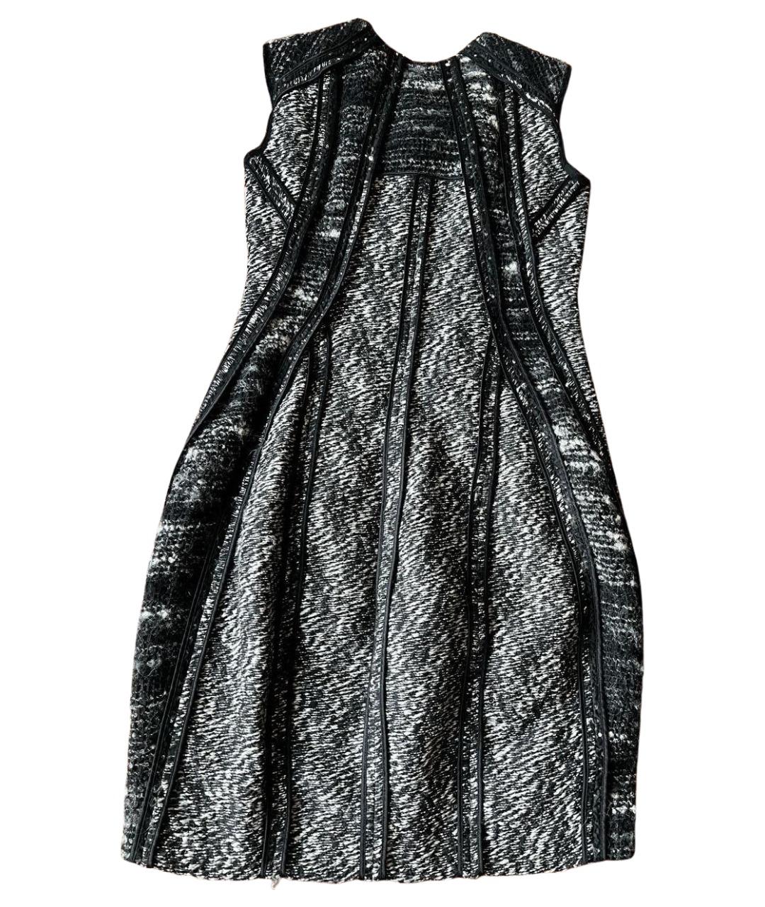 DKNY Серое шерстяное повседневное платье, фото 1