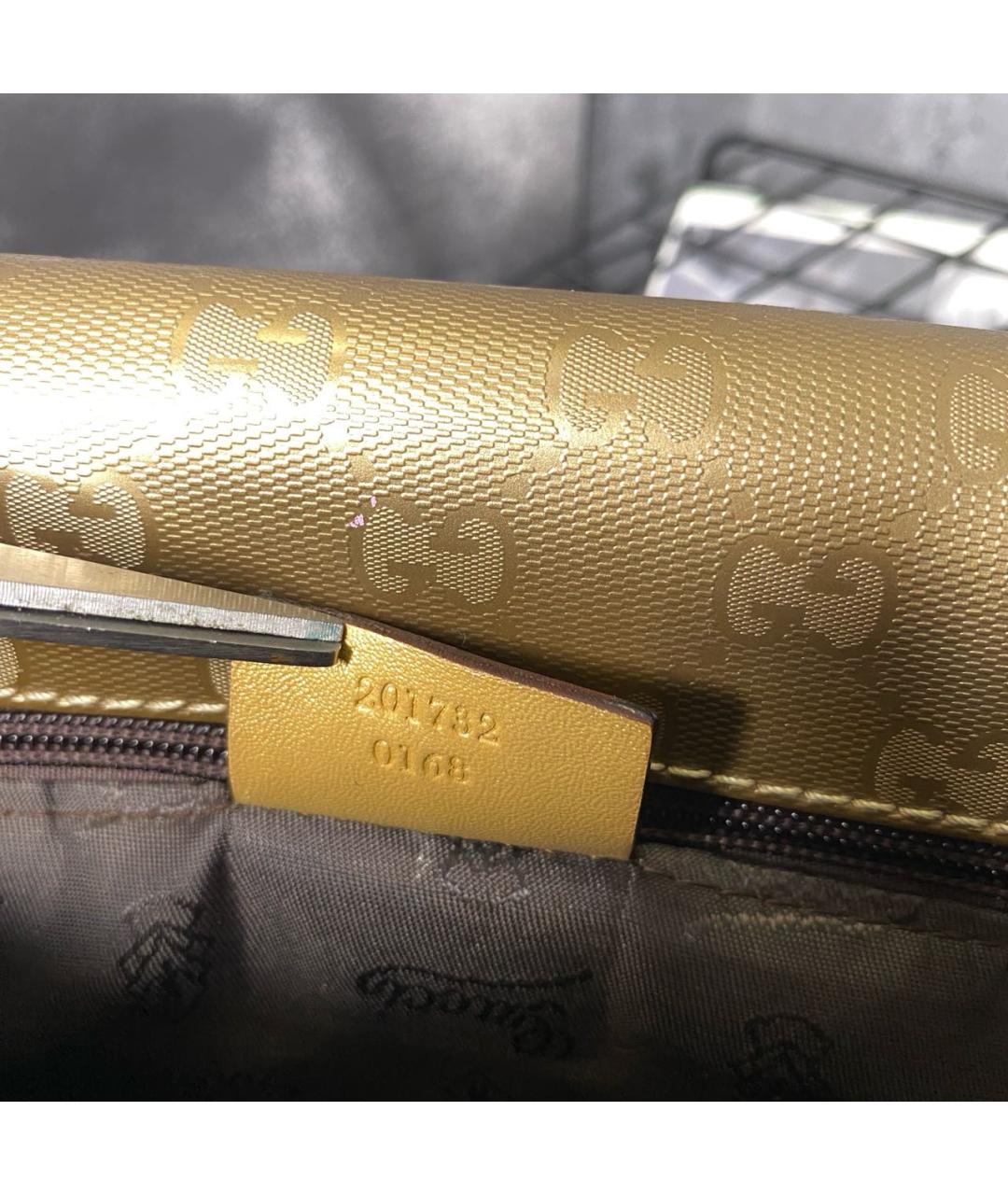 GUCCI Золотая сумка на плечо, фото 7