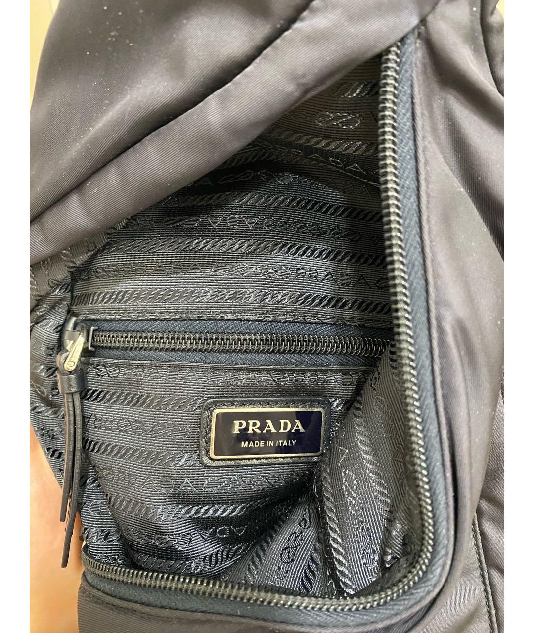 PRADA Темно-синяя сумка на плечо, фото 4