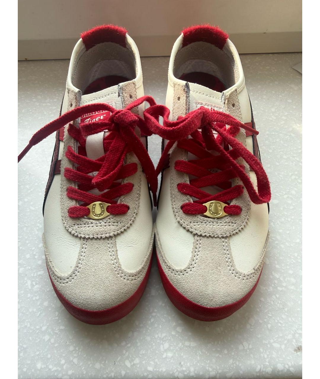 ONITSUKA TIGER Красные кожаные кроссовки, фото 2