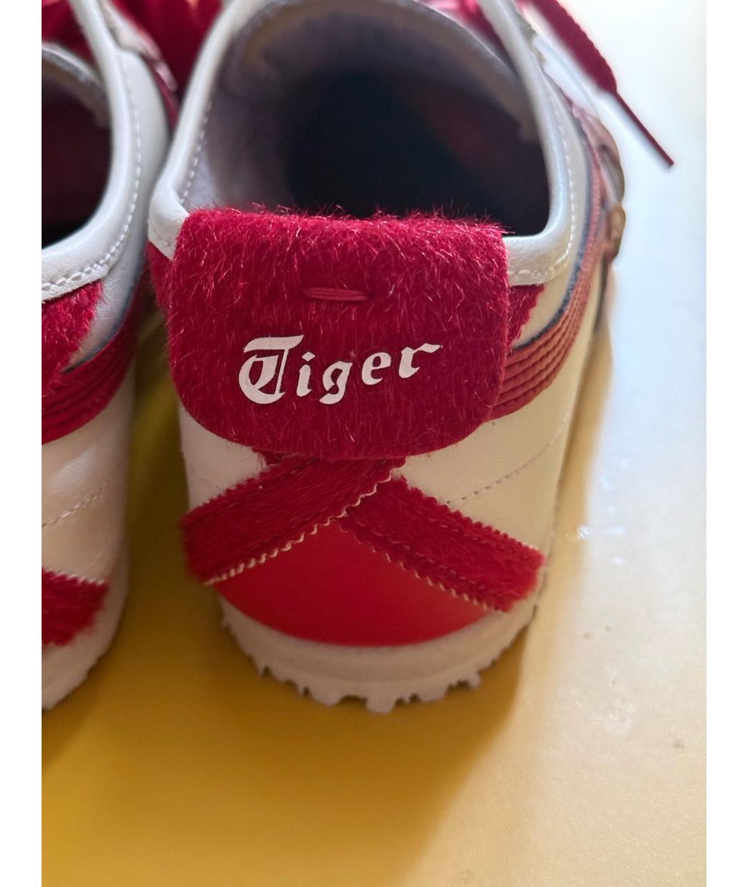 ONITSUKA TIGER Красные кожаные кроссовки, фото 4