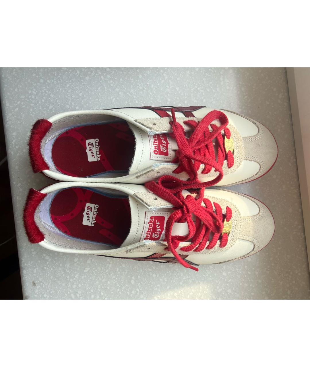 ONITSUKA TIGER Красные кожаные кроссовки, фото 3