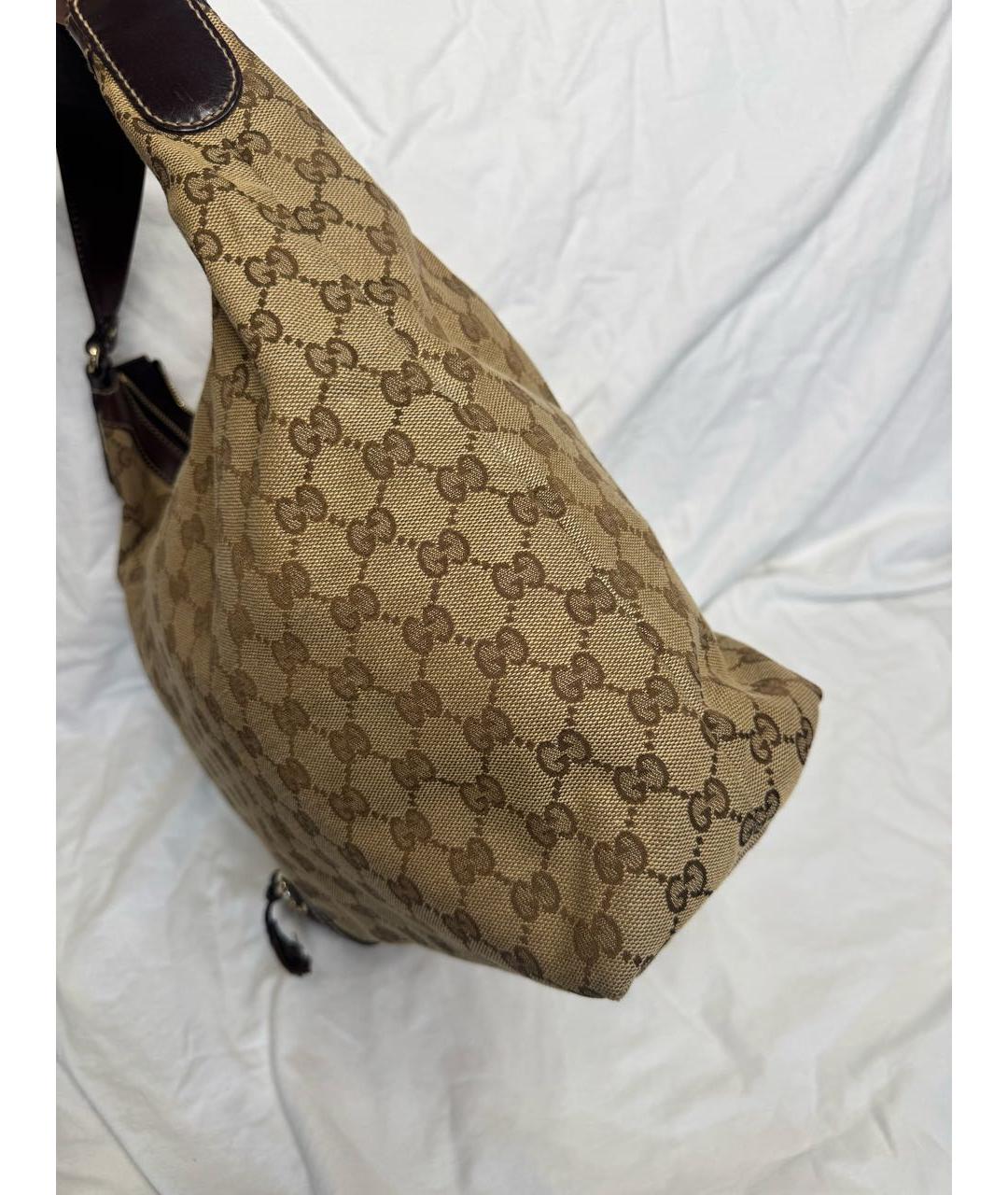 GUCCI Бежевая сумка с короткими ручками, фото 4