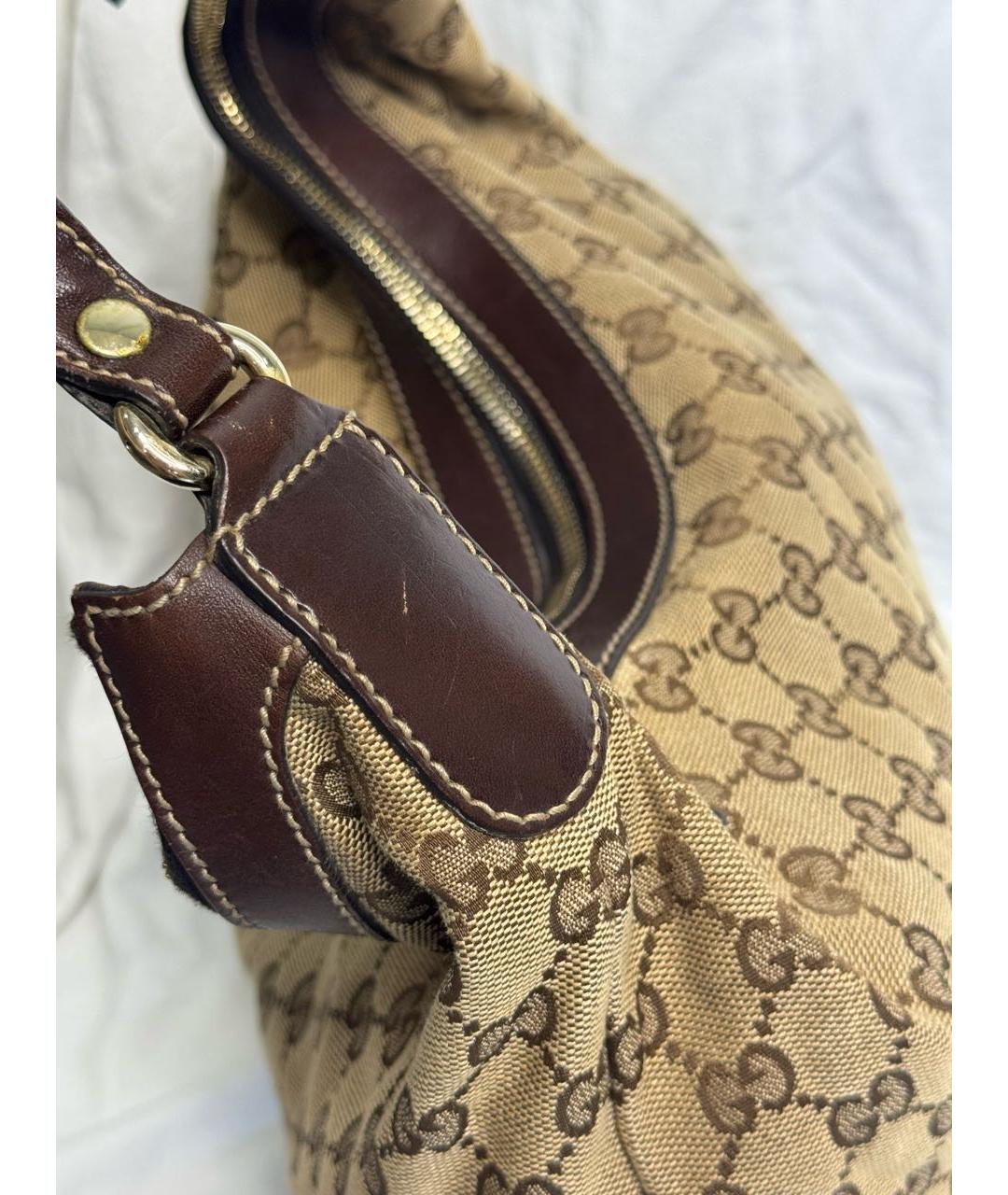 GUCCI Бежевая сумка с короткими ручками, фото 8