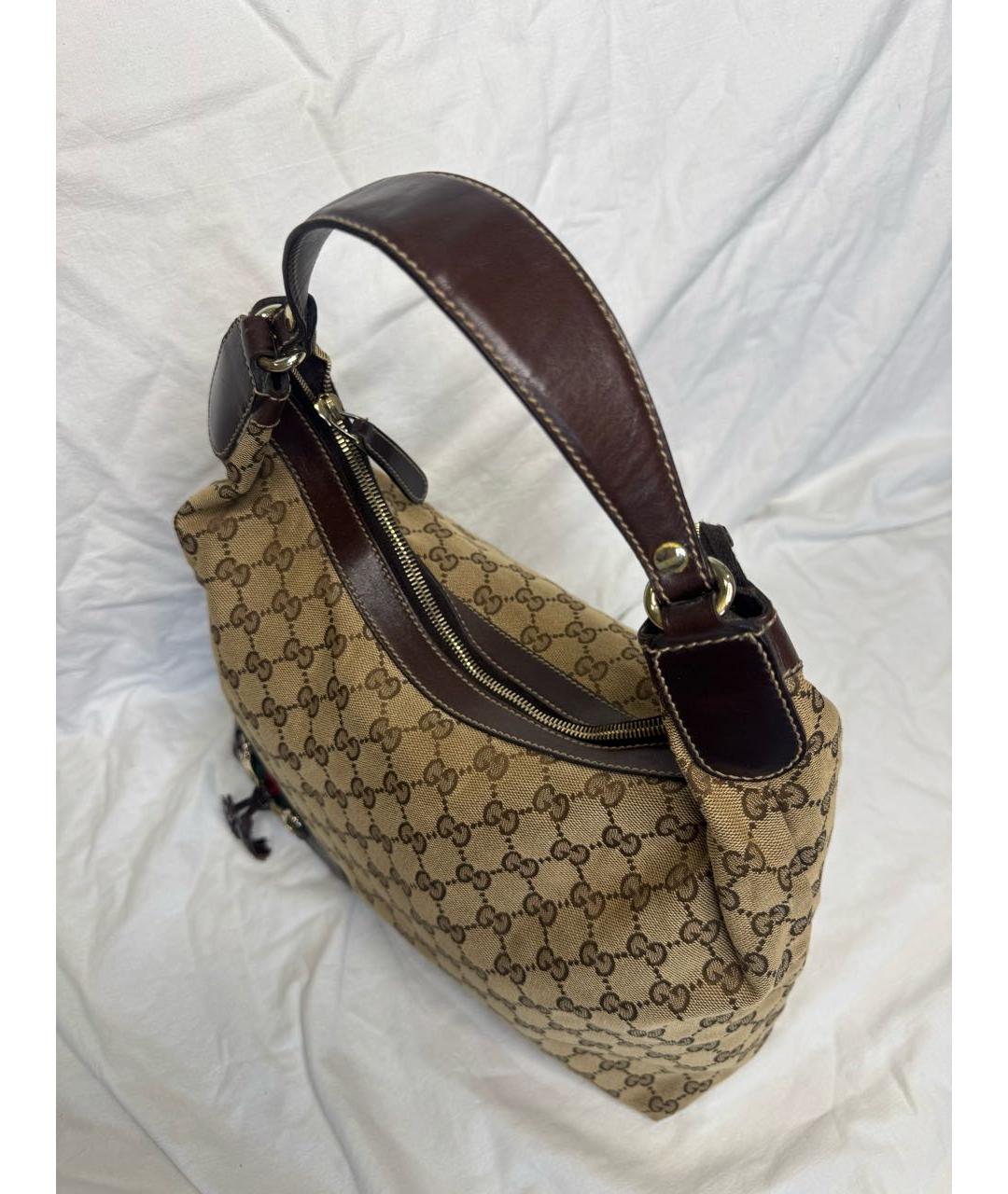 GUCCI Бежевая сумка с короткими ручками, фото 3