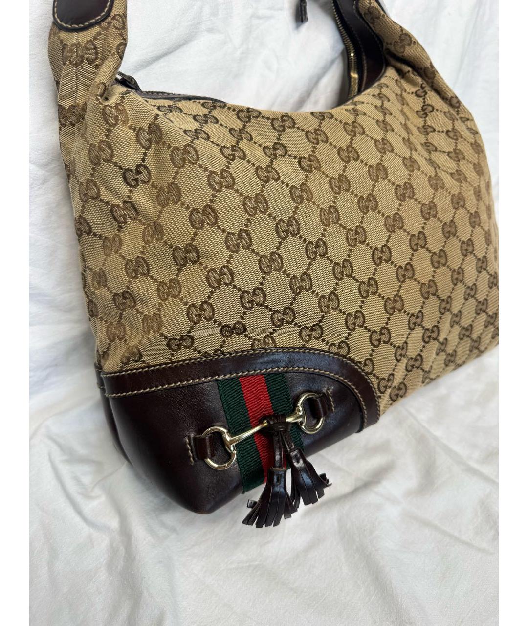GUCCI Бежевая сумка с короткими ручками, фото 2