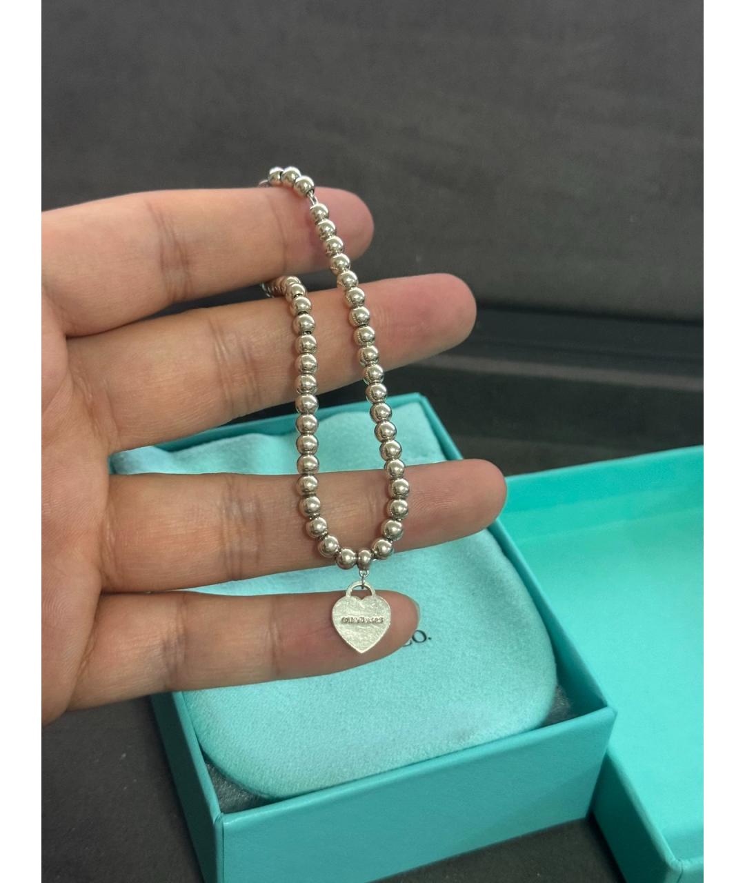 TIFFANY&CO Серебряный серебряный браслет, фото 4