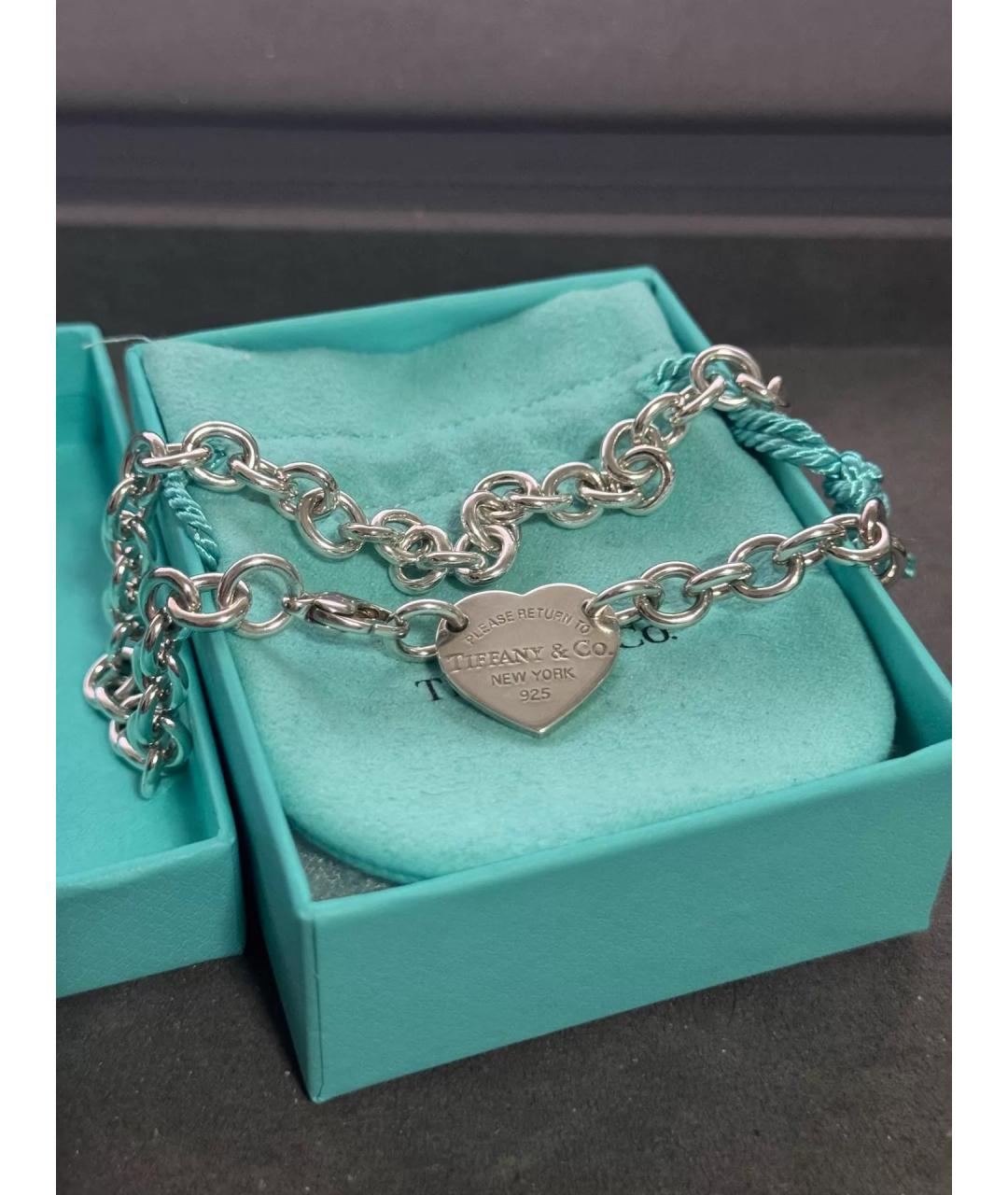 TIFFANY&CO Серебряное серебряное колье, фото 4