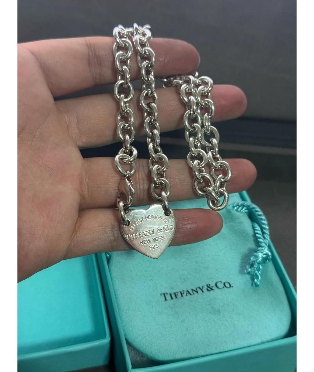 TIFFANY&CO Серебряное серебряное колье, фото 5
