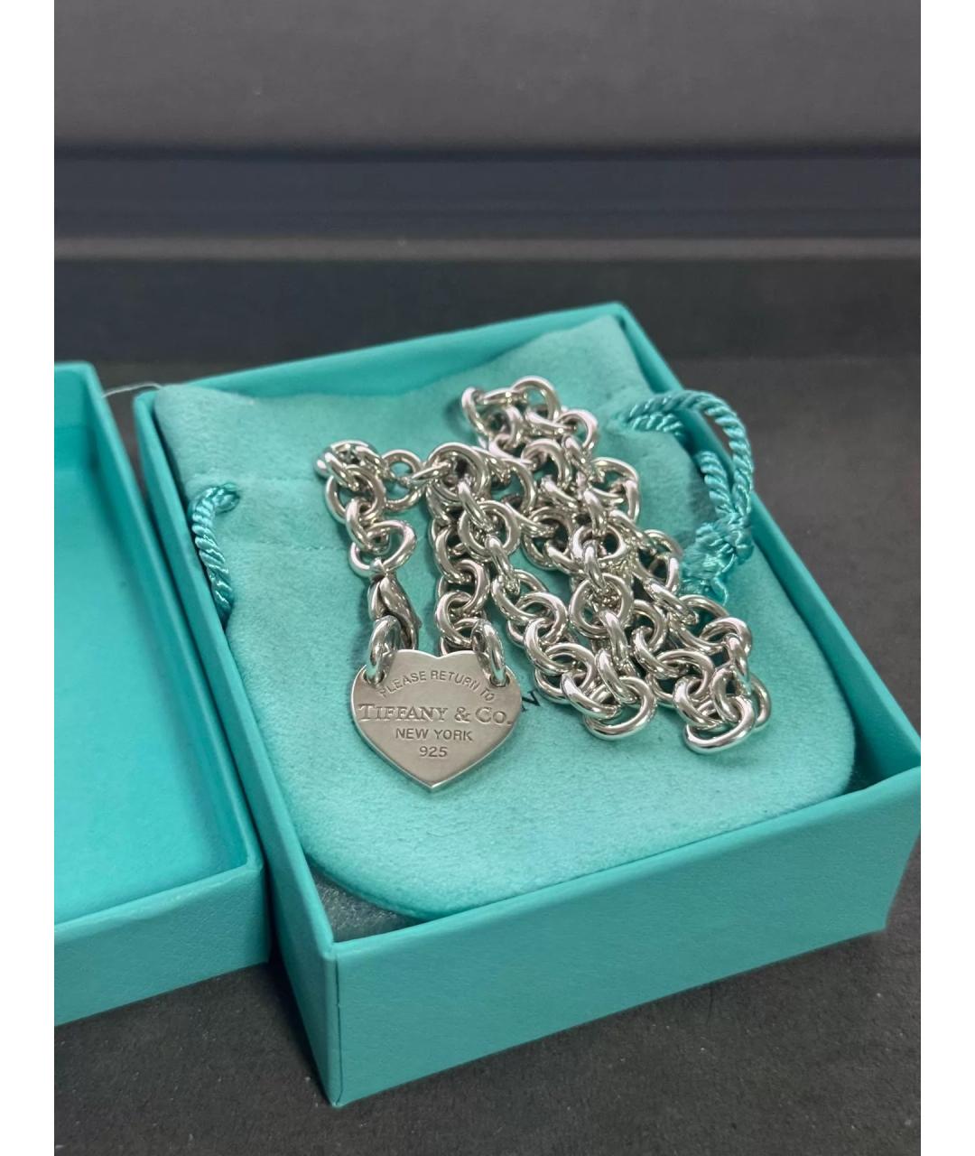 TIFFANY&CO Серебряное серебряное колье, фото 7