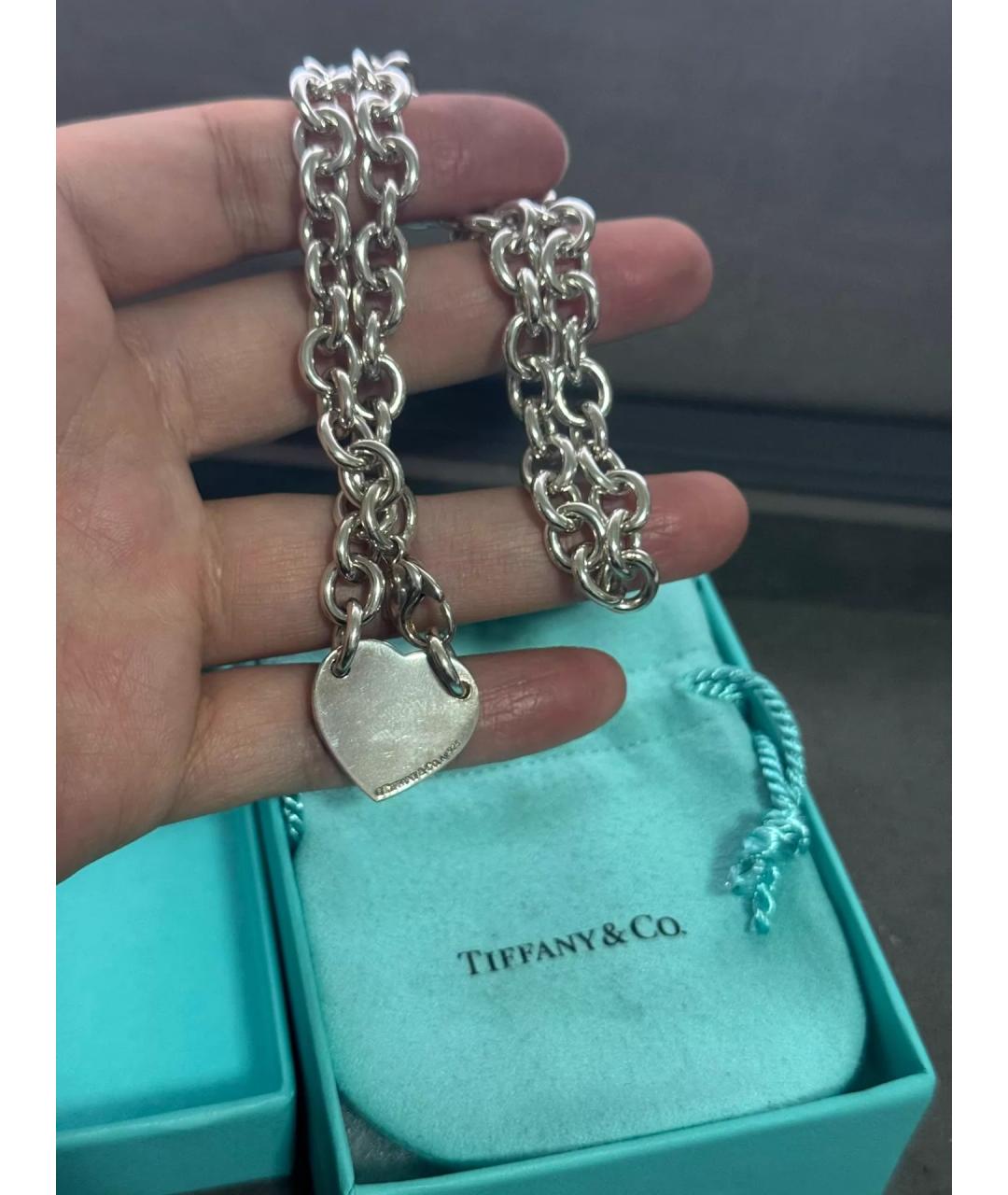 TIFFANY&CO Серебряное серебряное колье, фото 6
