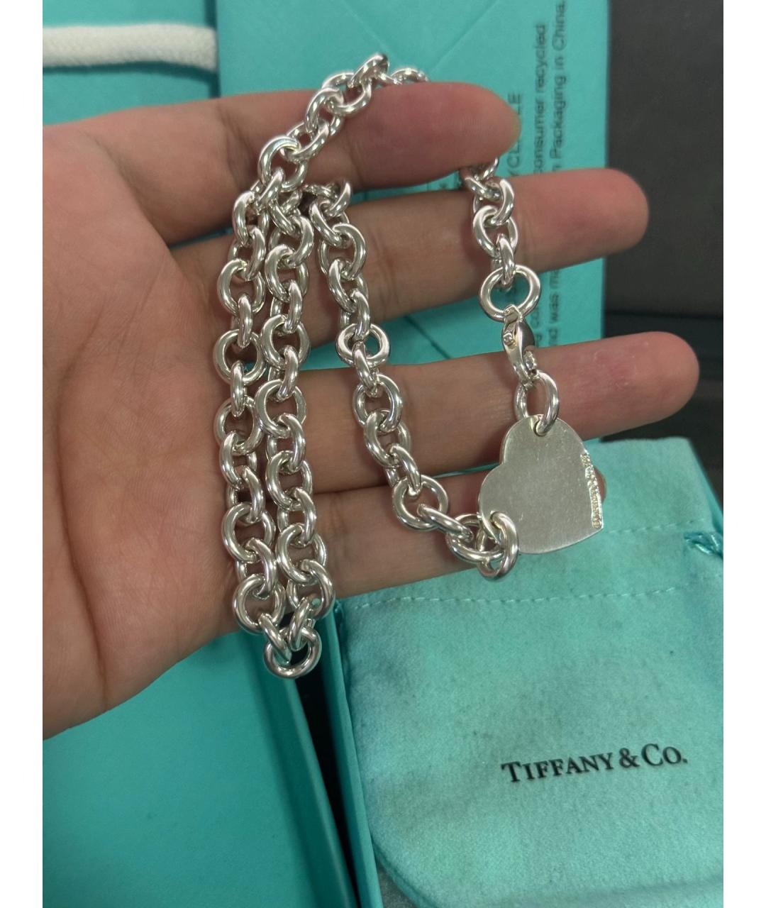 TIFFANY&CO Серебряное серебряное колье, фото 4