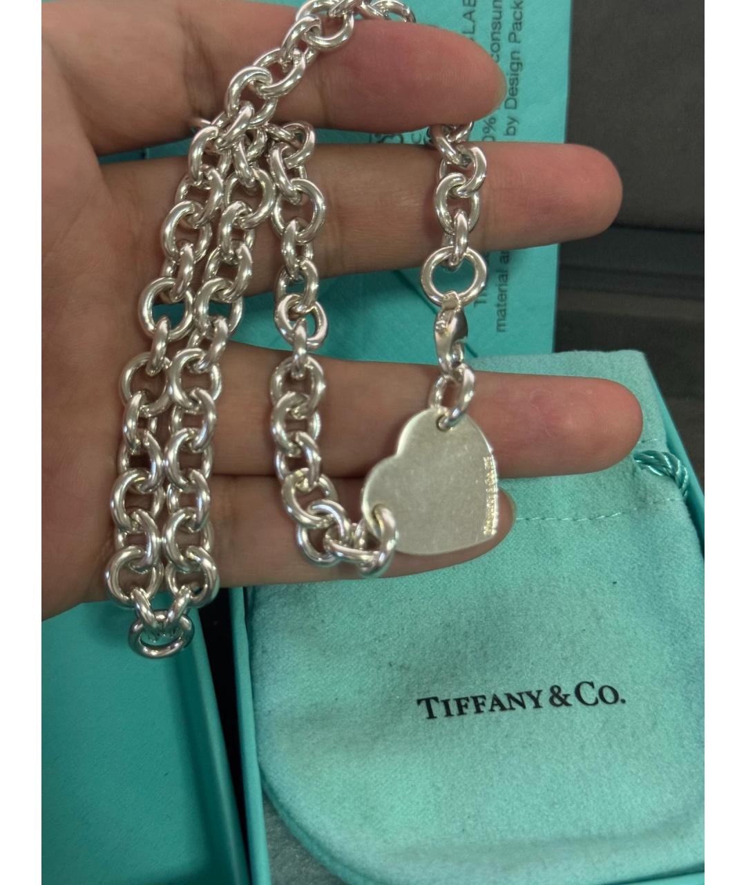 TIFFANY&CO Серебряное серебряное колье, фото 5