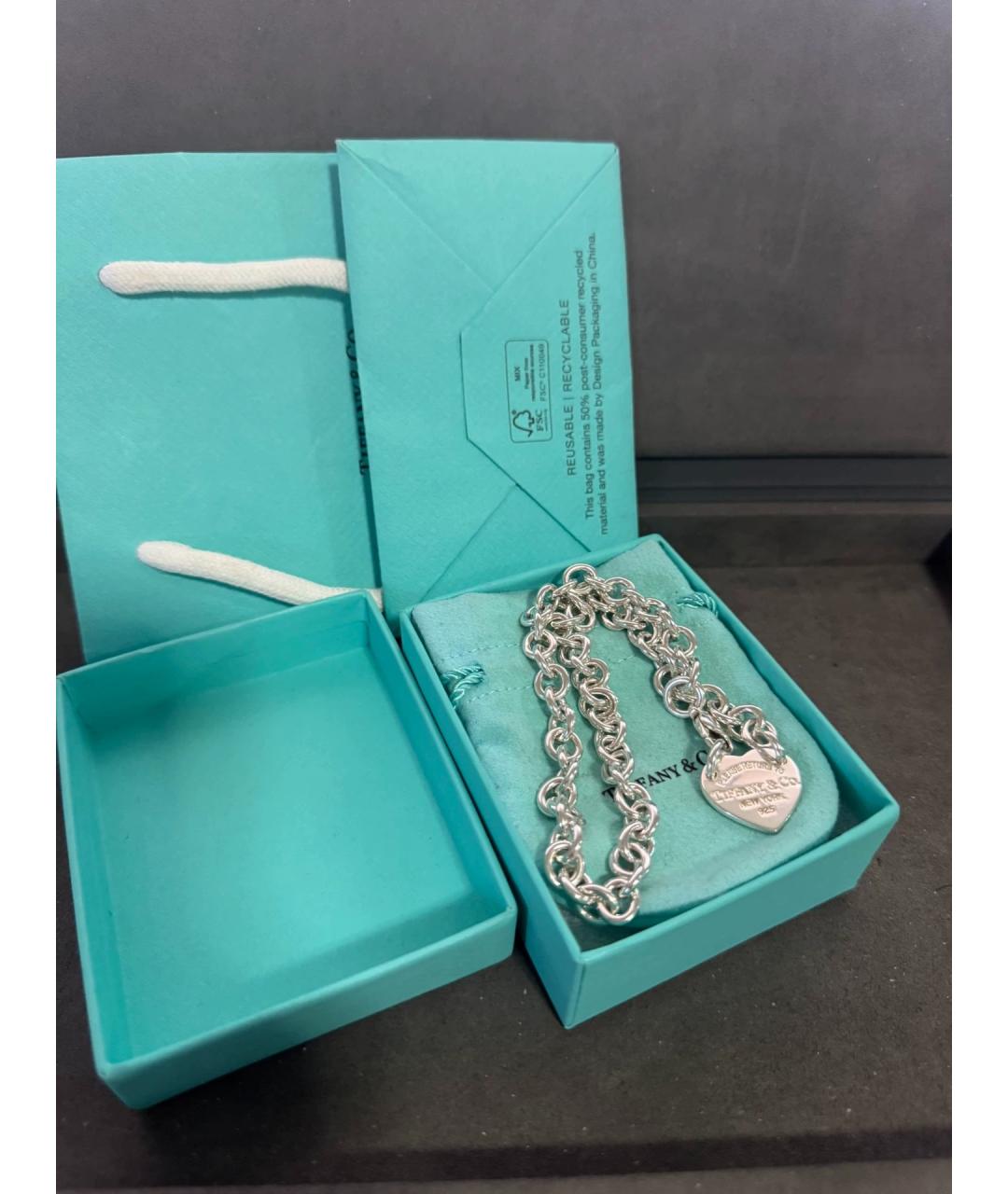 TIFFANY&CO Серебряное серебряное колье, фото 2