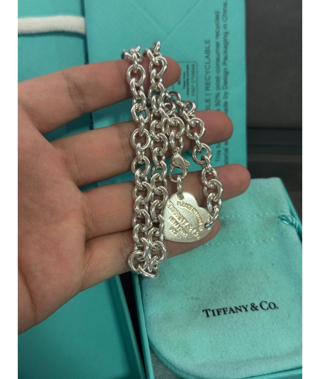 TIFFANY&CO Серебряное серебряное колье, фото 3
