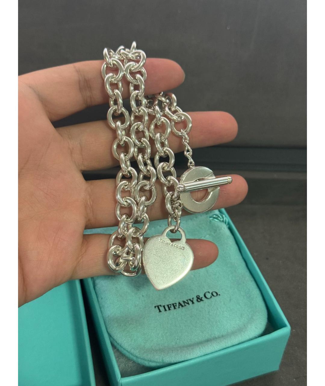TIFFANY&CO Серебряное серебряное колье, фото 3