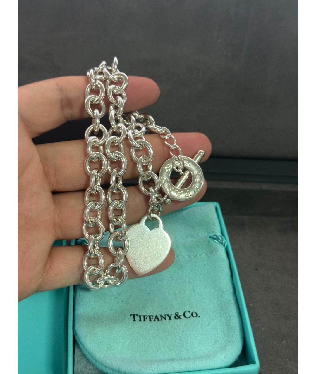TIFFANY&CO Серебряное серебряное колье, фото 5
