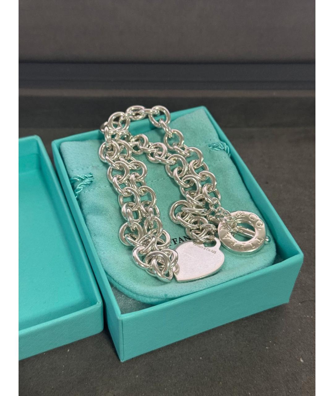 TIFFANY&CO Серебряное серебряное колье, фото 7