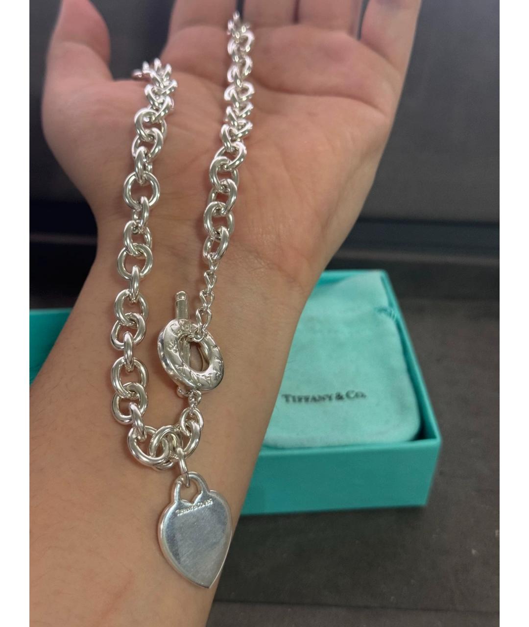 TIFFANY&CO Серебряное серебряное колье, фото 6