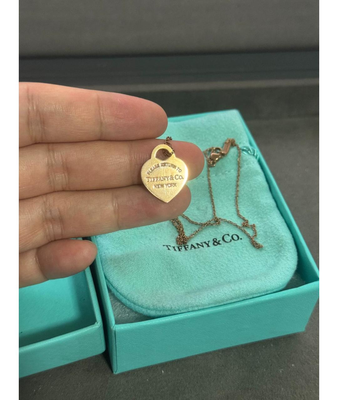 TIFFANY&CO Розовое колье из розового золота, фото 4
