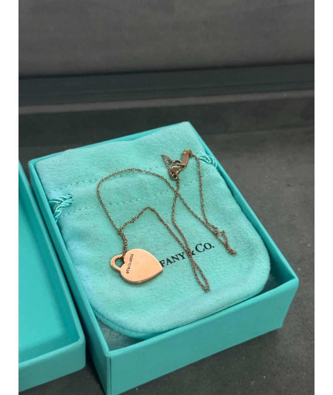 TIFFANY&CO Розовое колье из розового золота, фото 2