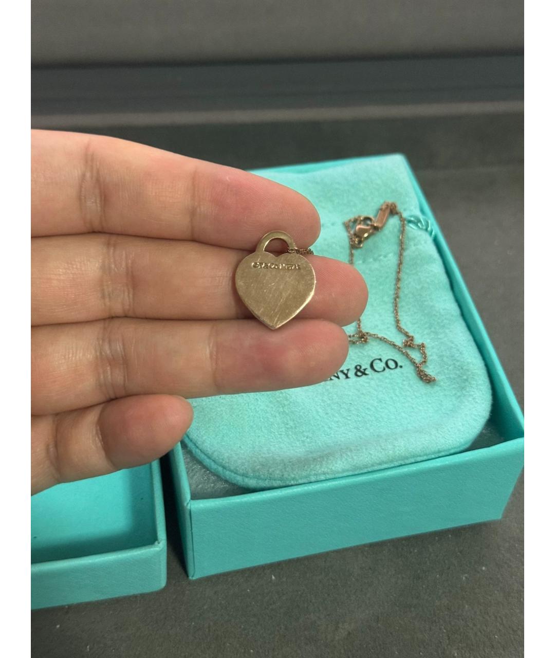TIFFANY&CO Розовое колье из розового золота, фото 6
