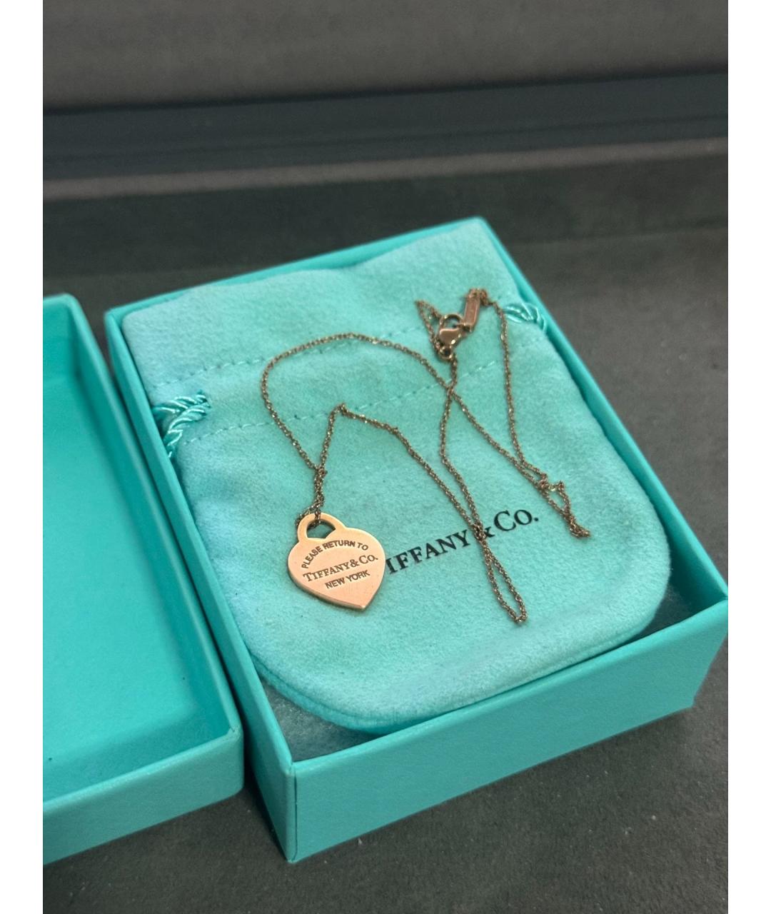 TIFFANY&CO Розовое колье из розового золота, фото 10