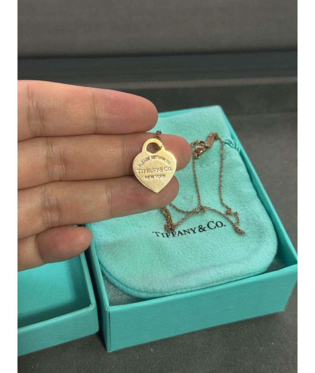 TIFFANY&CO Розовое колье из розового золота, фото 3