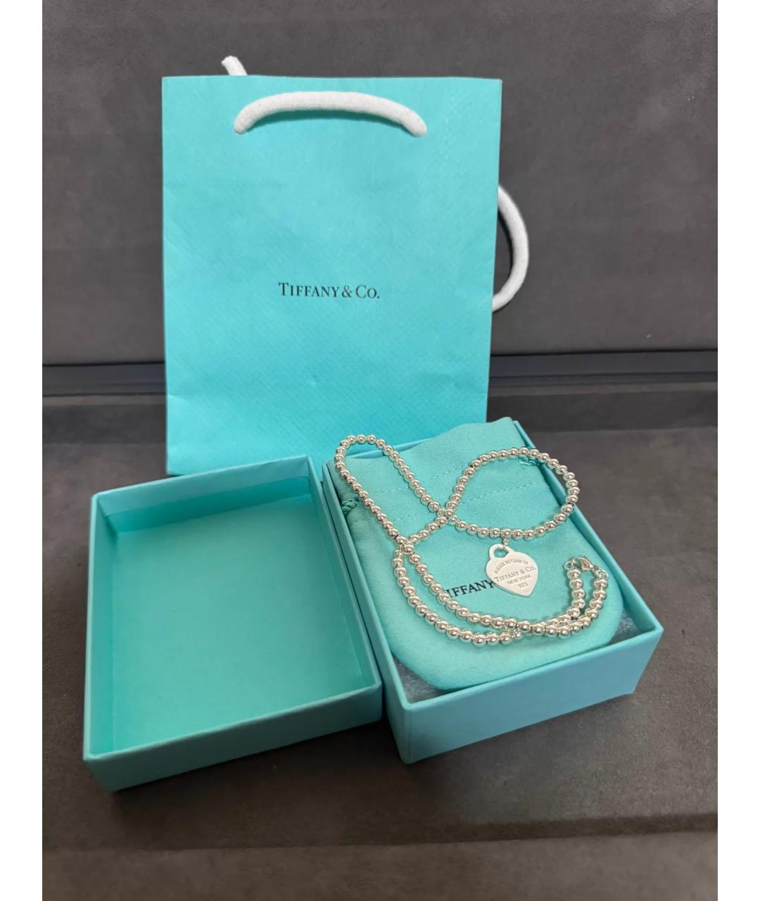TIFFANY&CO Серебряное серебряное колье, фото 2