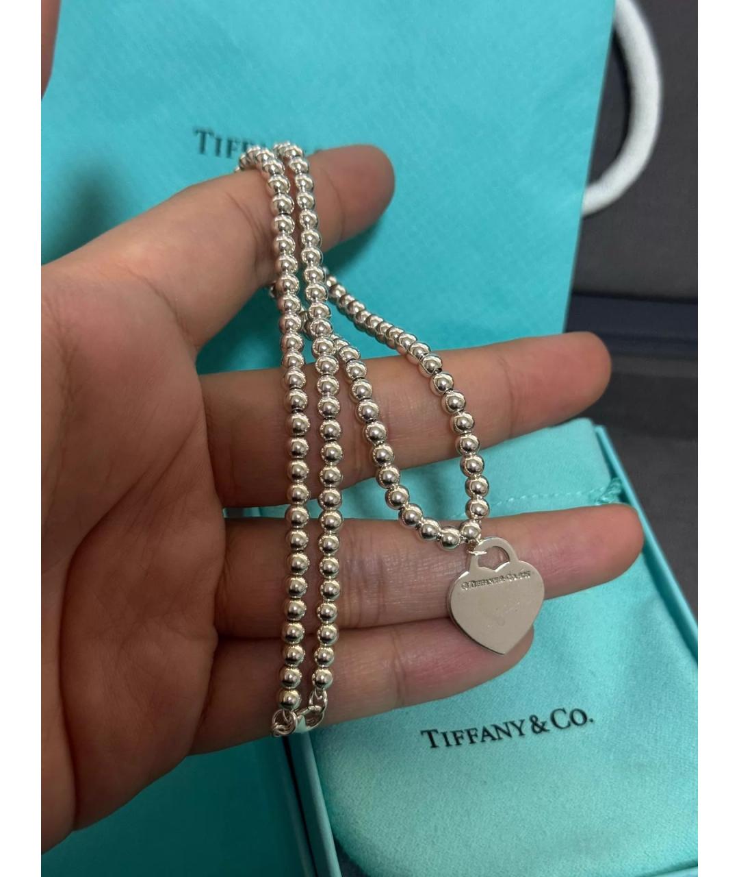 TIFFANY&CO Серебряное серебряное колье, фото 6