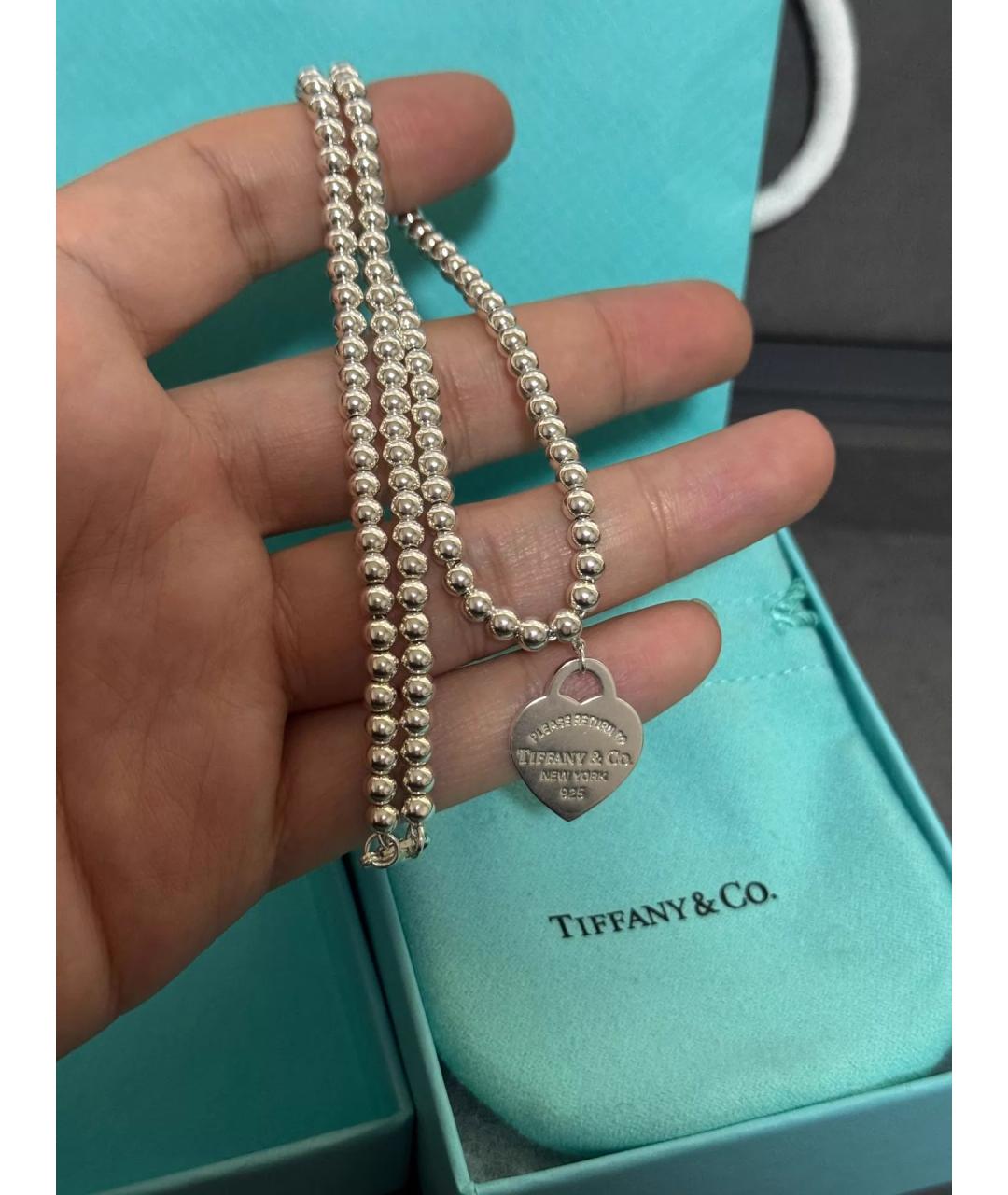 TIFFANY&CO Серебряное серебряное колье, фото 4