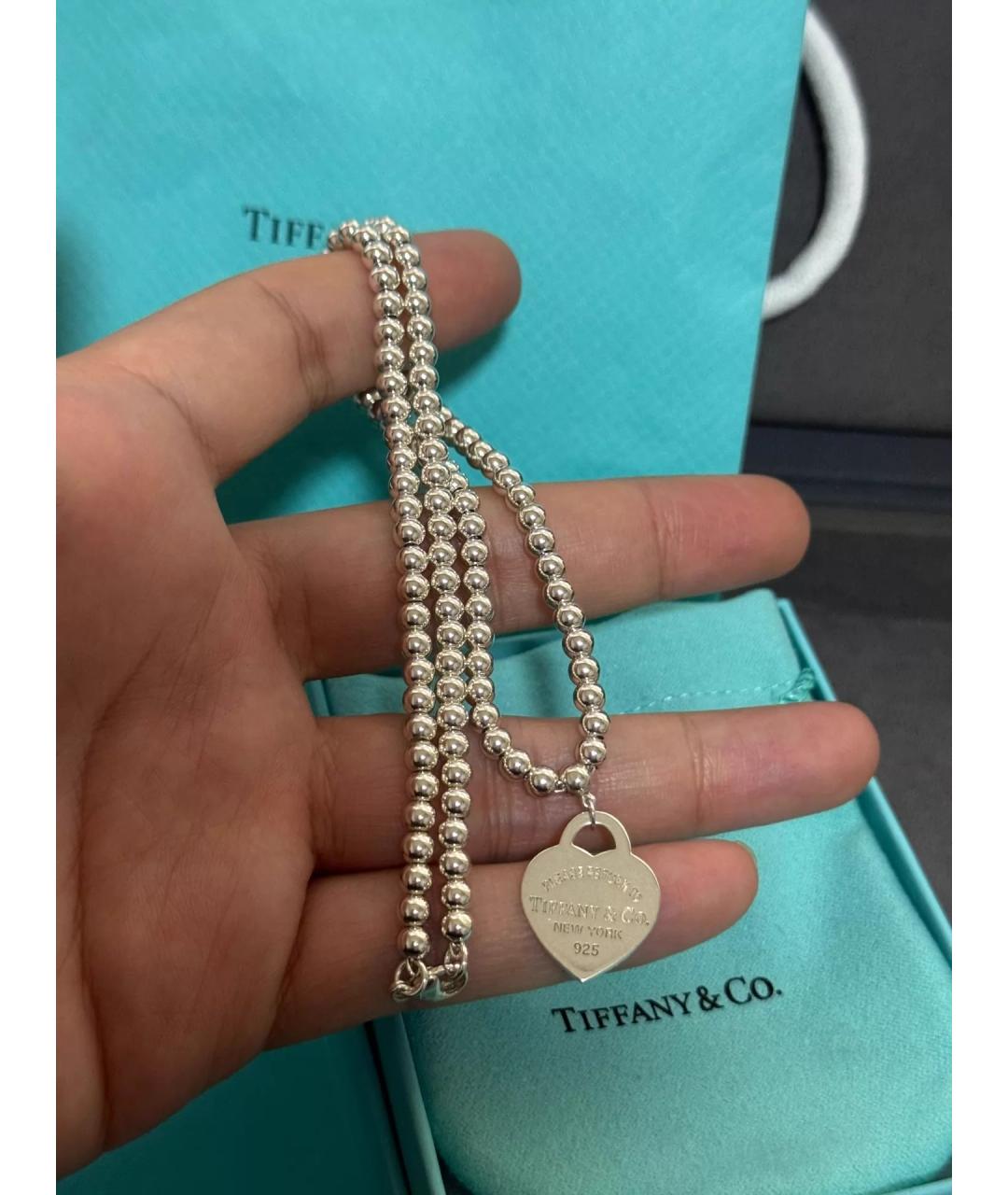 TIFFANY&CO Серебряное серебряное колье, фото 5