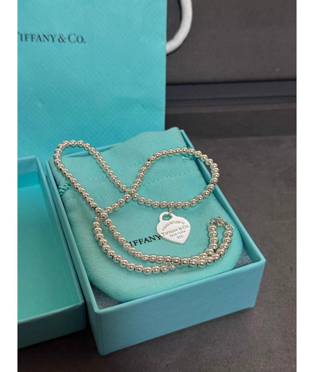 TIFFANY&CO Серебряное серебряное колье, фото 9