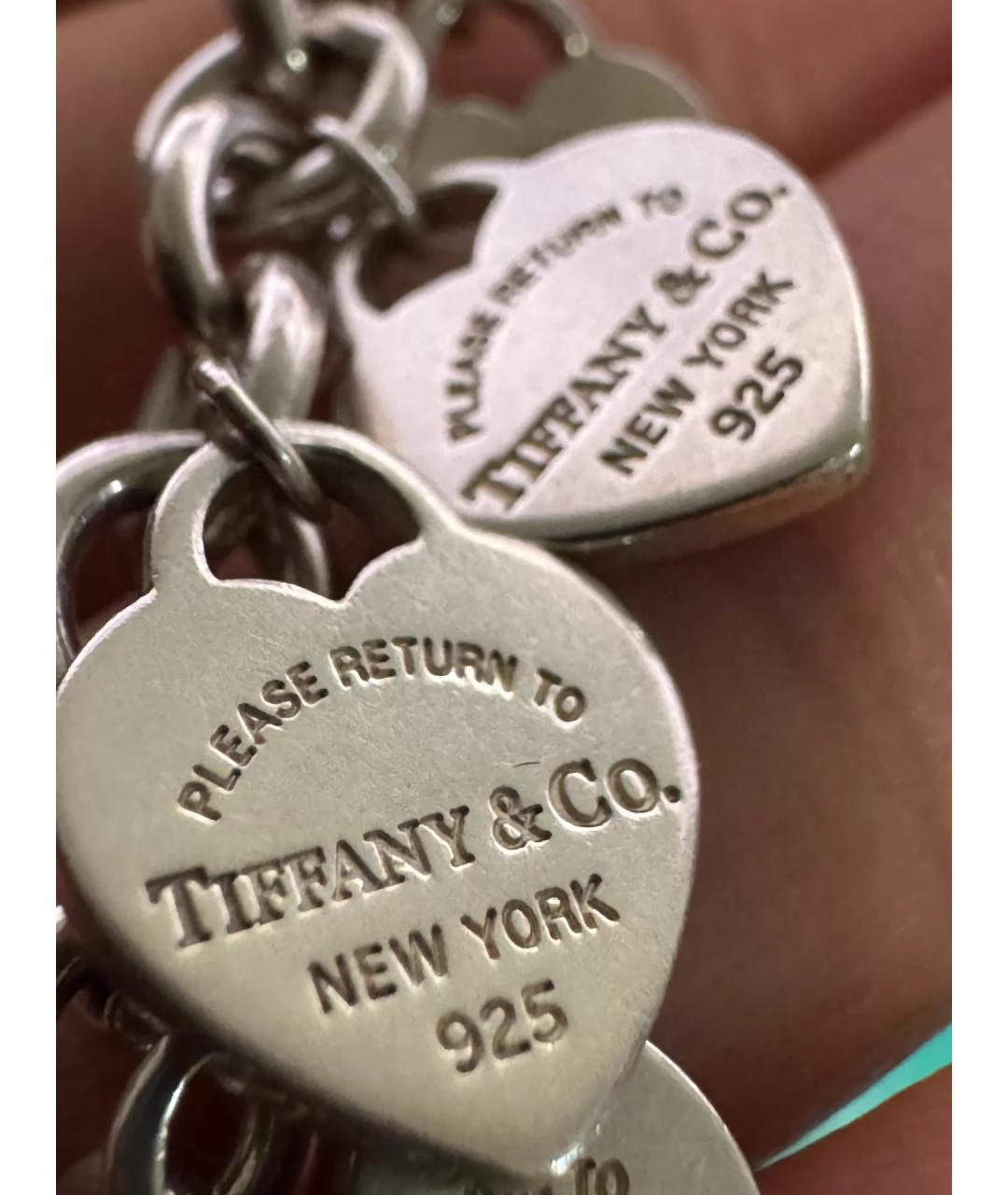 TIFFANY&CO Серебряный серебряный браслет, фото 6