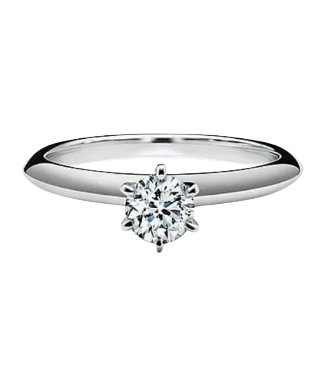 TIFFANY&CO Белое платиновое кольцо, фото 1